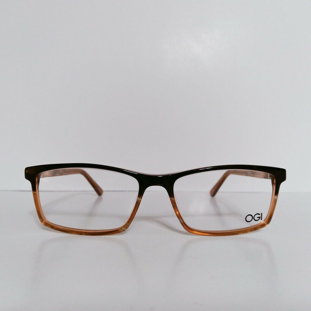 Ogi Rectangle Designer Eyeglasses Frames 56-17-15… - image 1